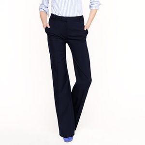 J. Crew Hutton Trouser Navy Pinstripe Pants 00